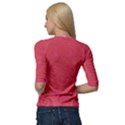 Blush Pink Octopus Swirls Quarter Sleeve Raglan Tee View2