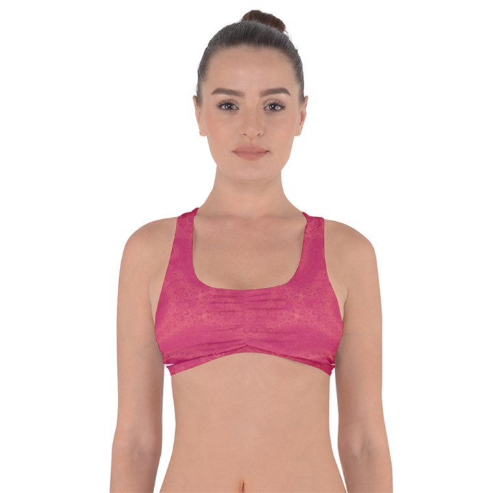 Blush Pink Octopus Swirls Got No Strings Sports Bra