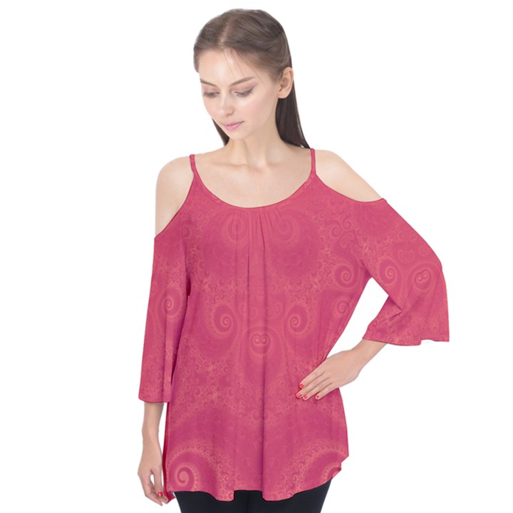 Blush Pink Octopus Swirls Flutter Tees