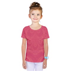 Blush Pink Octopus Swirls Kids  One Piece Tee