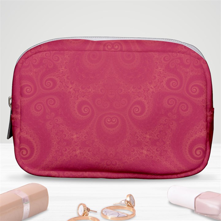 Blush Pink Octopus Swirls Make Up Pouch (Small)