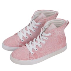 Pretty Pink Spirals Women s Hi-top Skate Sneakers by SpinnyChairDesigns