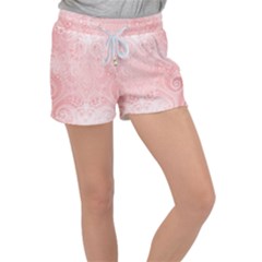 Pretty Pink Spirals Velour Lounge Shorts by SpinnyChairDesigns