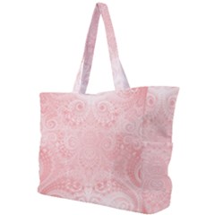 Pretty Pink Spirals Simple Shoulder Bag by SpinnyChairDesigns