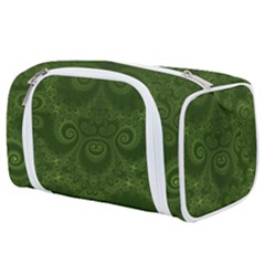 Forest Green Spirals Toiletries Pouch