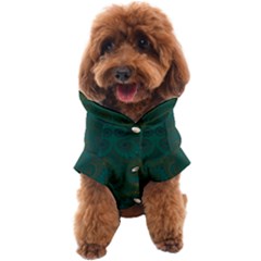 Teal Green Spirals Dog Coat by SpinnyChairDesigns