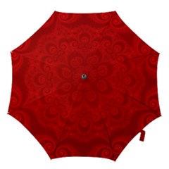 Red Spirals Hook Handle Umbrellas (small) by SpinnyChairDesigns