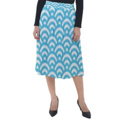 Waves Classic Velour Midi Skirt  by Sobalvarro