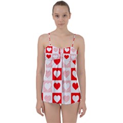 Hearts  Babydoll Tankini Set by Sobalvarro