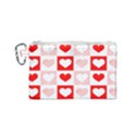 Hearts  Canvas Cosmetic Bag (Small) View1