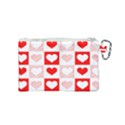 Hearts  Canvas Cosmetic Bag (Small) View2