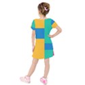 Squares  Kids  Short Sleeve Velvet Dress View2