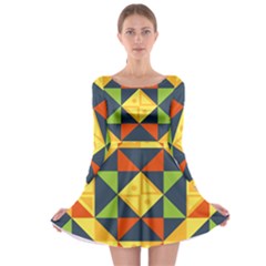 Africa  Long Sleeve Skater Dress by Sobalvarro