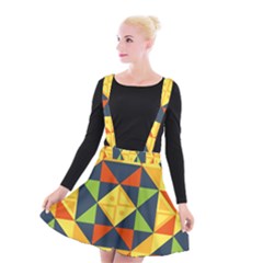 Africa  Suspender Skater Skirt by Sobalvarro