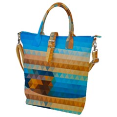 Mosaic  Buckle Top Tote Bag by Sobalvarro