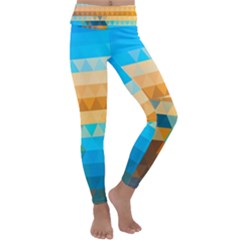 Mosaic  Kids  Lightweight Velour Classic Yoga Leggings by Sobalvarro