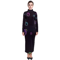 Bubble Show Turtleneck Maxi Dress by Sabelacarlos