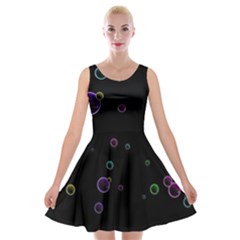 Bubble Show Velvet Skater Dress by Sabelacarlos