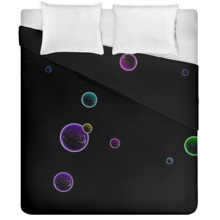 Bubble in dark Duvet Cover Double Side (California King Size)