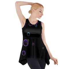 Bubble in dark Side Drop Tank Tunic