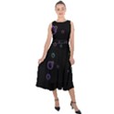 Bubble in dark Midi Tie-Back Chiffon Dress View1