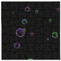 Bubble in dark Wooden Puzzle Square View1