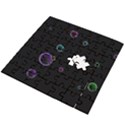 Bubble in dark Wooden Puzzle Square View2