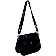 Bubble in dark Saddle Handbag