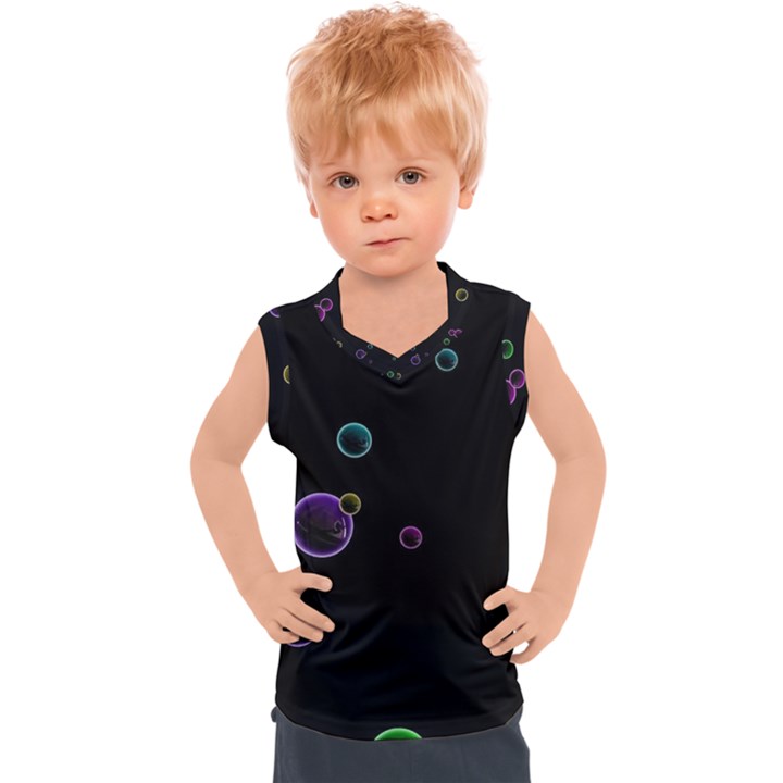 Bubble in dark Kids  Sport Tank Top