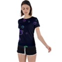 Bubble in dark Back Circle Cutout Sports Tee View1