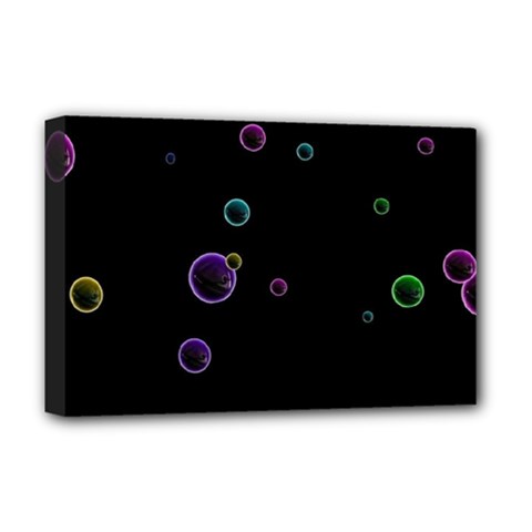 Bubble In Dark Deluxe Canvas 18  X 12  (stretched) by Sabelacarlos