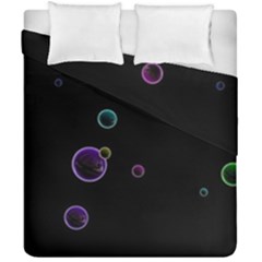 Bubble In Dark Duvet Cover Double Side (california King Size) by Sabelacarlos