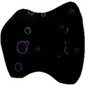 Bubble in dark Velour Head Support Cushion View4