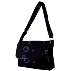 Bubble In Dark Full Print Messenger Bag (s) by Sabelacarlos