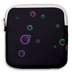 Bubble In Dark Mini Square Pouch by Sabelacarlos