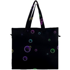 Bubble In Dark Canvas Travel Bag by Sabelacarlos