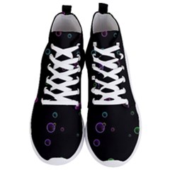 Bubble In Dark Men s Lightweight High Top Sneakers by Sabelacarlos