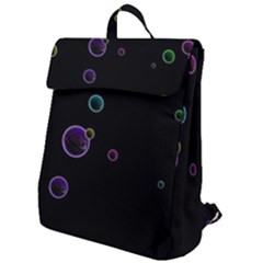 Bubble In Dark Flap Top Backpack by Sabelacarlos