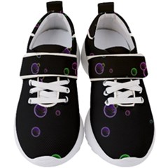 Bubble In Dark Kids  Velcro Strap Shoes by Sabelacarlos