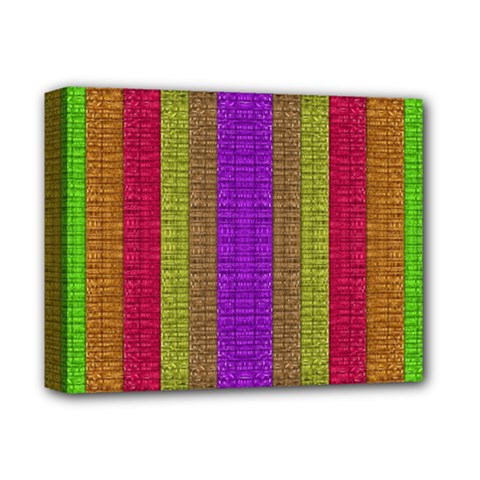 Colors Of A Rainbow Deluxe Canvas 14  X 11  (stretched) by pepitasart