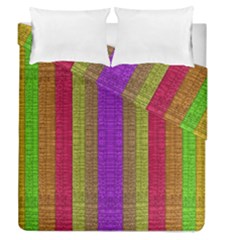 Colors Of A Rainbow Duvet Cover Double Side (queen Size) by pepitasart