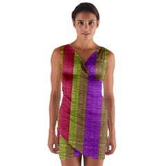 Colors Of A Rainbow Wrap Front Bodycon Dress by pepitasart