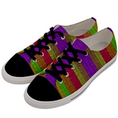 Colors Of A Rainbow Men s Low Top Canvas Sneakers by pepitasart