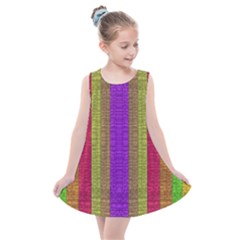 Colors Of A Rainbow Kids  Summer Dress by pepitasart