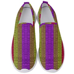 Colors Of A Rainbow Men s Slip On Sneakers by pepitasart