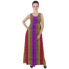 Colors Of A Rainbow Empire Waist Velour Maxi Dress by pepitasart