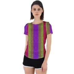 Colors Of A Rainbow Back Cut Out Sport Tee by pepitasart