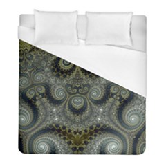 Rustic Silver And Gold Spirals Duvet Cover (full/ Double Size) by SpinnyChairDesigns