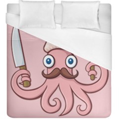 Squid Chef Cartoon Duvet Cover (king Size) by sifis