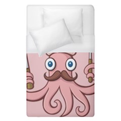 Squid Chef Cartoon Duvet Cover (single Size) by sifis